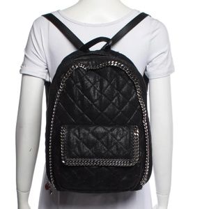 100% AUTHENTIC STELLA MCCARTNEY LARGE QUILTED SHAGGY DEER FALABELLA BACKPACK!